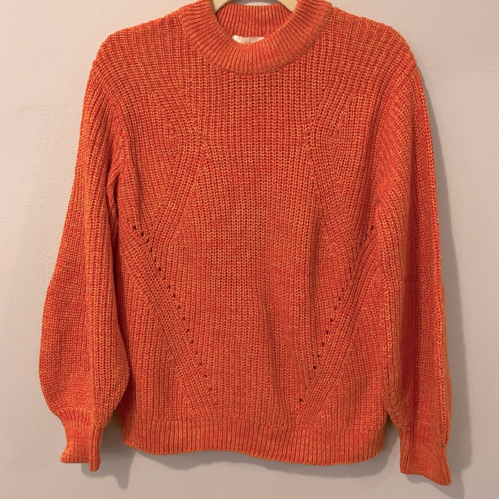 H&M Orange Cotton Sweater